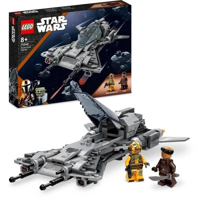 LEGO® Star Wars 75346 Le Chasseur Pirate, Jouet avec Minifigurines Pilote et Vane, Le Mandalorien-1