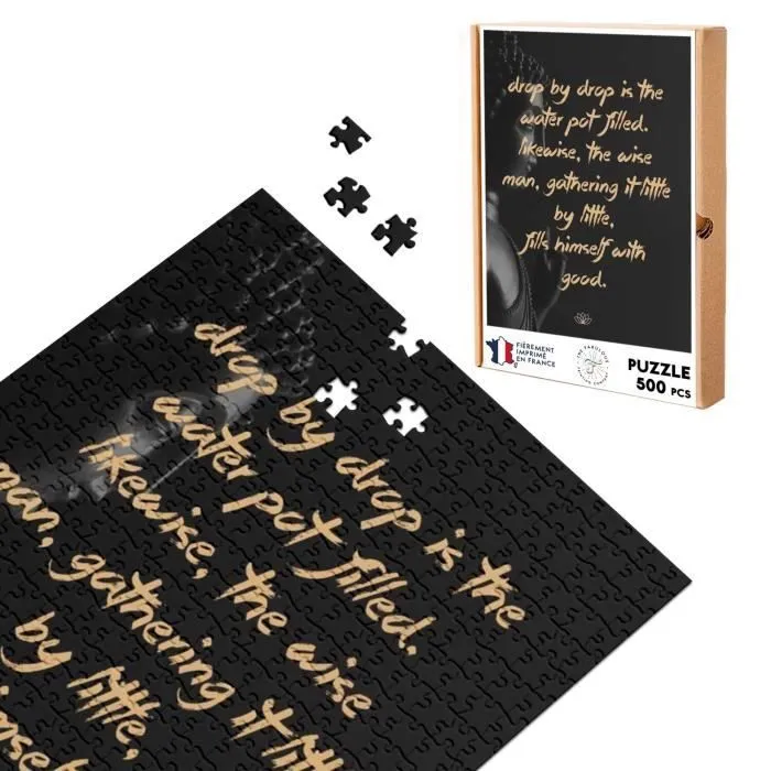 Puzzle Classique - FABULOUS - Feeling Good Citation Bouddha - 500 Pièces - Adulte - Intérieur - Mixte-0