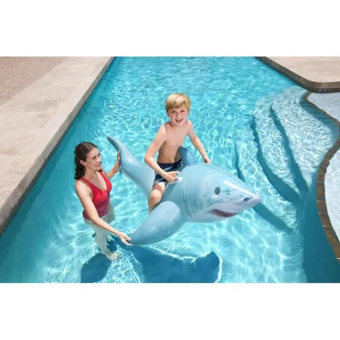 Bouée gonflable AC-DÉCO - Bouée XL Requin - 183 x 102 cm - Asymétrique - Extérieur-2