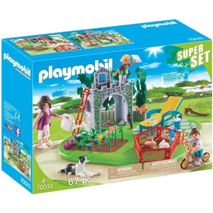 PLAYMOBIL - City Life - SuperSet Famille et jardin - 67 pièces - Pour enfants de 4 ans et plus-0