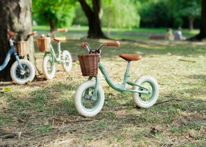 Draisienne Enfant - Huffy Vintage - Roues 10" - Age 2 à 4 ans - Panier - Vert-5