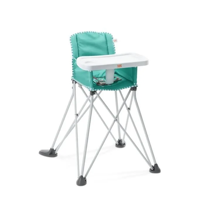BRIGHT STARS Pop N Dine- Chaise haute pour repas bébé, pliable, nomade, de voyage, Léger, facile à nettoyer, Sac de transport inclus-0