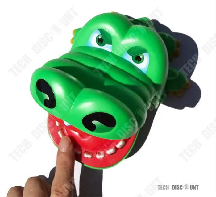 Jouet Crocodile - Tech Discount - Truc Crocodile Mordant - 13x10cm - Plastique - 2 joueurs ou plus-3