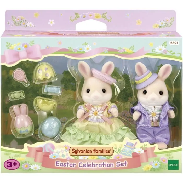 Poupée Lapin Marguerite - Chasse aux œufs - SYLVANIAN FAMILIES-0
