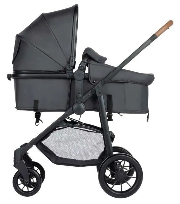 BEBECONFORT HAZE Poussette 3 en 1 i-Size – assise transformable en nacelle + Siège auto Groupe 0+ De 0 à 22Kg, Mineral Graphite-3