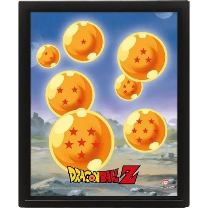 Dragon Ball Z - Affiche lenticulaire 3D Shenron déchaîné 28,7 x 23,5cm-1