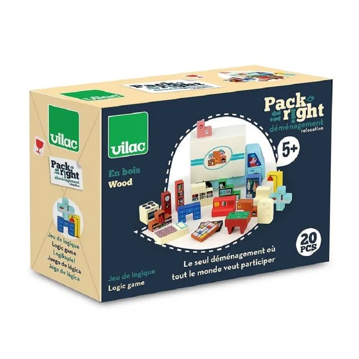 Vilac - Jeu de logique en bois Déménagement-5