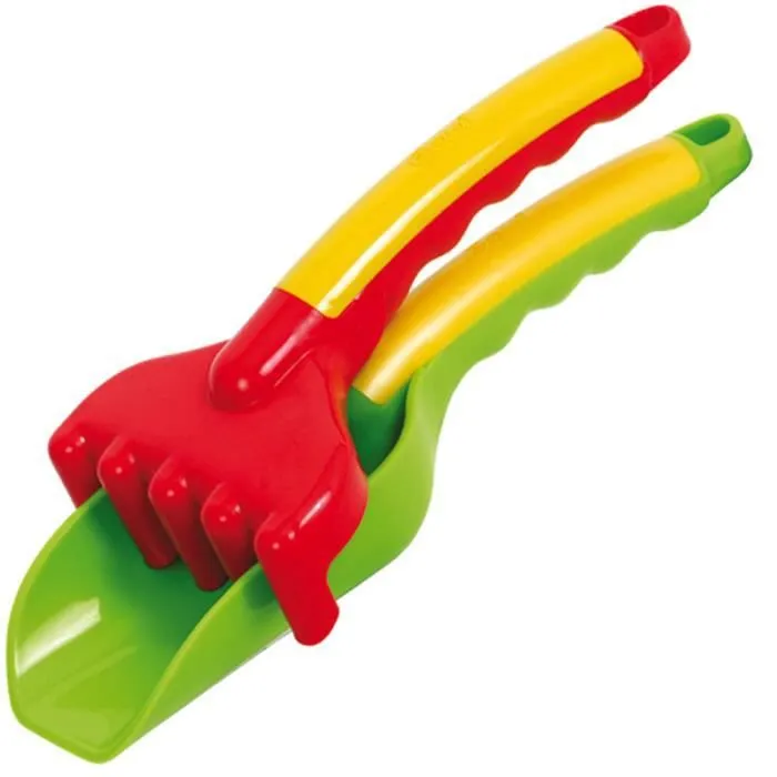 Ensemble Jouets et Le Râteau pelle - BigJigs - Jardinage - Rouge - Mixte - 12 mois-0