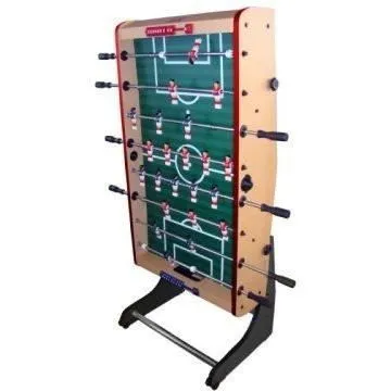 Baby-foot pliant Arcade Jeux - Gamme enfants - Gain de place - 143x75x15 - Hêtre et pieds noirs-1
