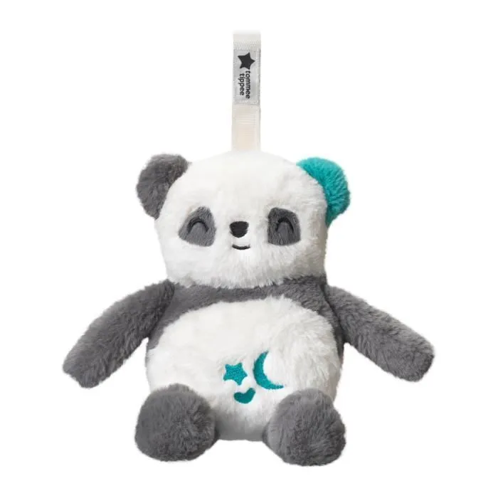TOMMEE TIPPEE, Peluche veilleuse de luxe avec CrySensor, 6 sons apaisants, USB, lavable en machine, Pippo le Panda-0