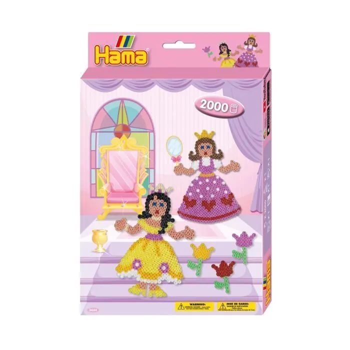 Kit de perles Hama Midi - Princesses Disney - 2000 perles-0