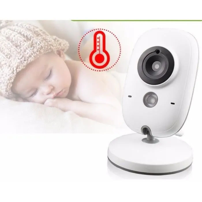 Baby Monitor-Vidéo Sans Fil Multifonctions -Conexion jusqu'à 256m Moniteur 3.2" LCD - Contrôle température - Vision nocturne-1