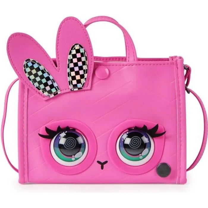 Purse Pets - Tote Bag Lapin - Sac interactif (cligne des yeux, chante ...)-0