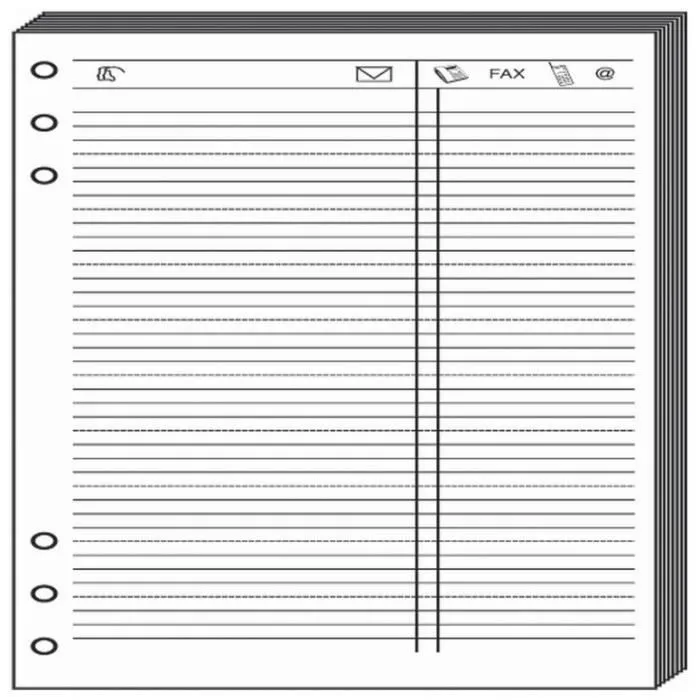 Recharge Organiseur - QUO VADIS - Timer 17 - Blanc - 10 x 17 cm - Pratique et Efficace-0