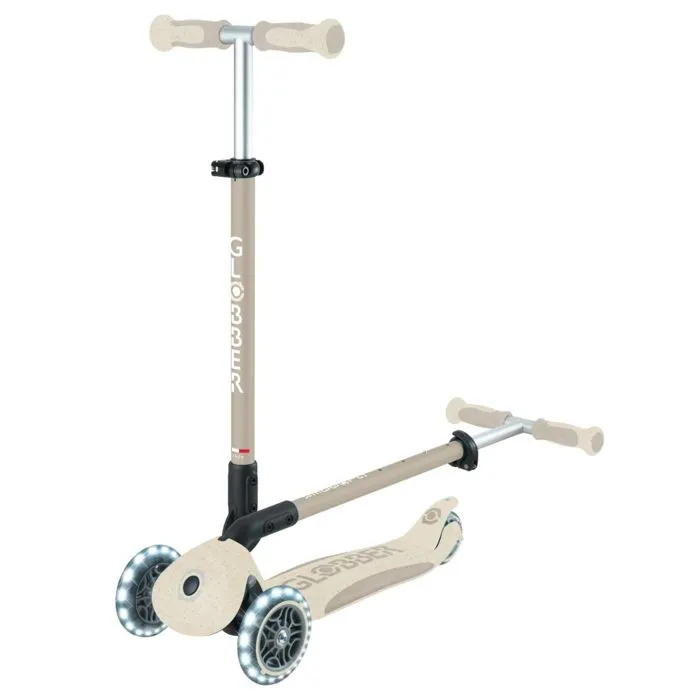 Trottinette - Globber - Go Up Deluxe Lights - 3 roues - Paille de blé - Beige-1