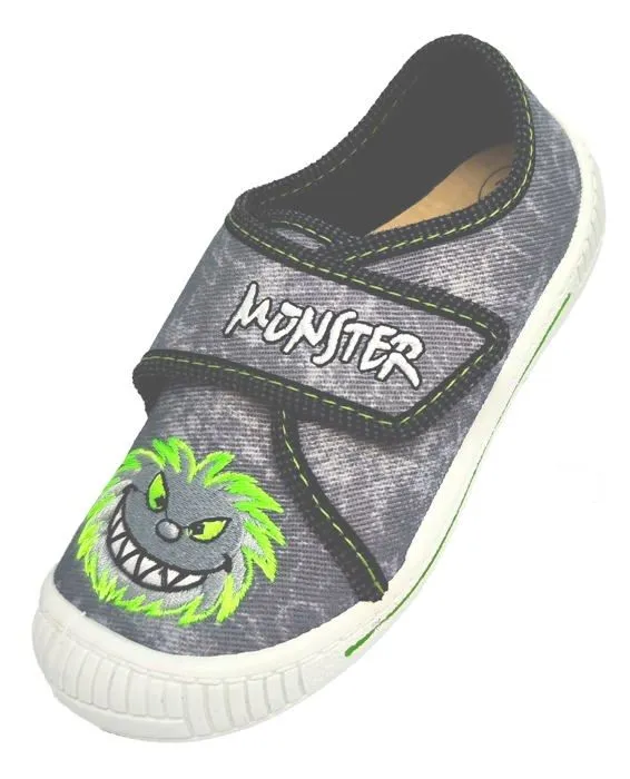 Chausson - pantoufle - babouche Beck - 3057 - Garcon Monster Chaussons Bas-0