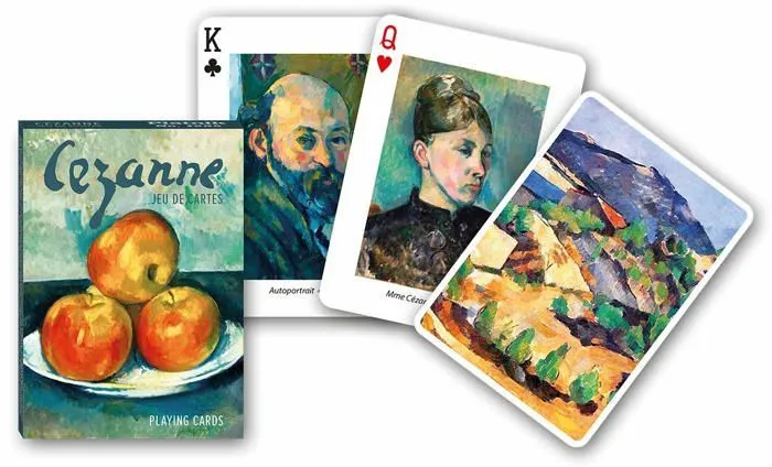 Carte de jeu - porte-carte de jeu -cahier range-carte de jeu Piatnik - 1595 - 54 Cartes a Jouer Motif Cezanne-0
