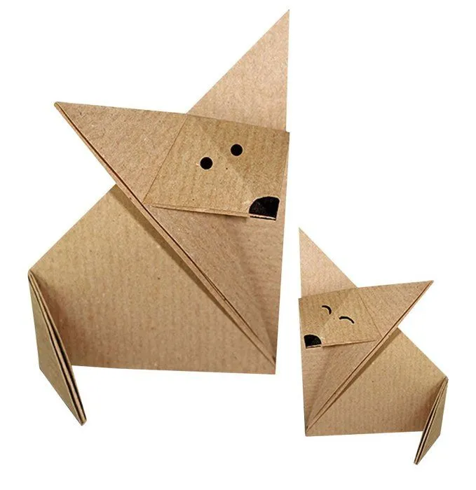 Jeu de origami Ursus - 3426800 - Feuilles Pliantes en Papier Kraft, , 10 x 10 cm-1