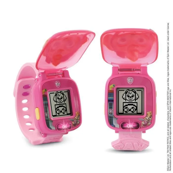 Montre-Jeu Interactive de Stella - VTECH - Pat'Patrouille - Ecran animé - 4 jeux - 12 cadrans - Rose-1