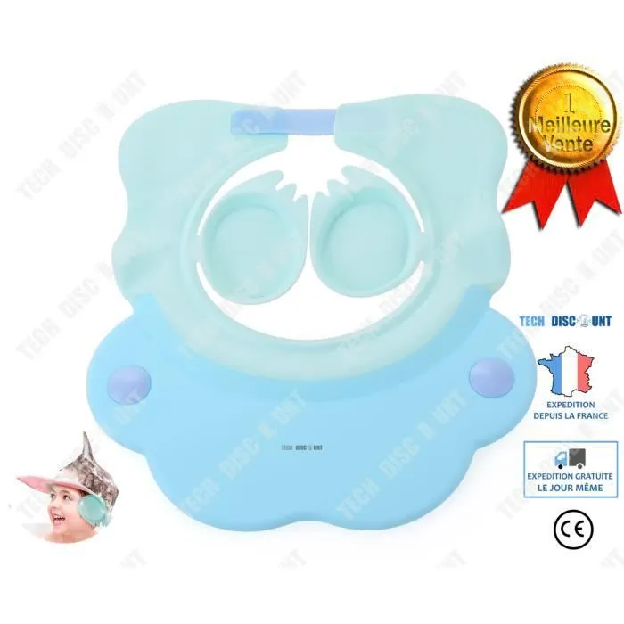 visière bain enfant bebe douche salle de bain protection oreille imperméable hygiène waterproof cheveux sec fille garçon visage sec-0