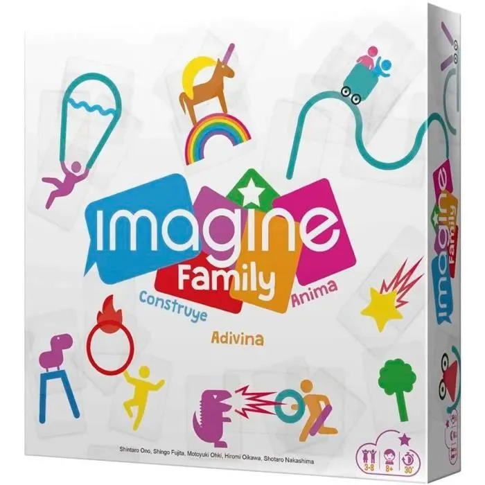 Asmodee - Cocktail Games- Imagine Family - Jeu de Table en Espagnol, Couleur (CGIMFA01)-0
