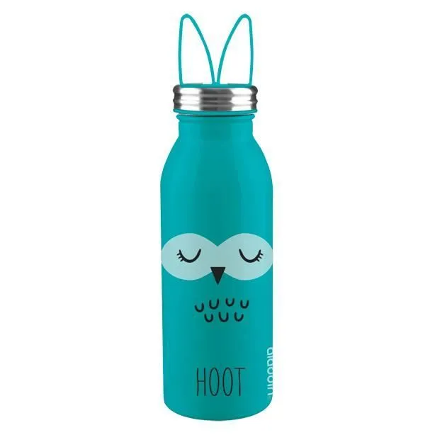 Bouteille d'eau - ALADDIN - Zoo Thermavac™ - 0.43L - Acier inoxydable - Chouette-0
