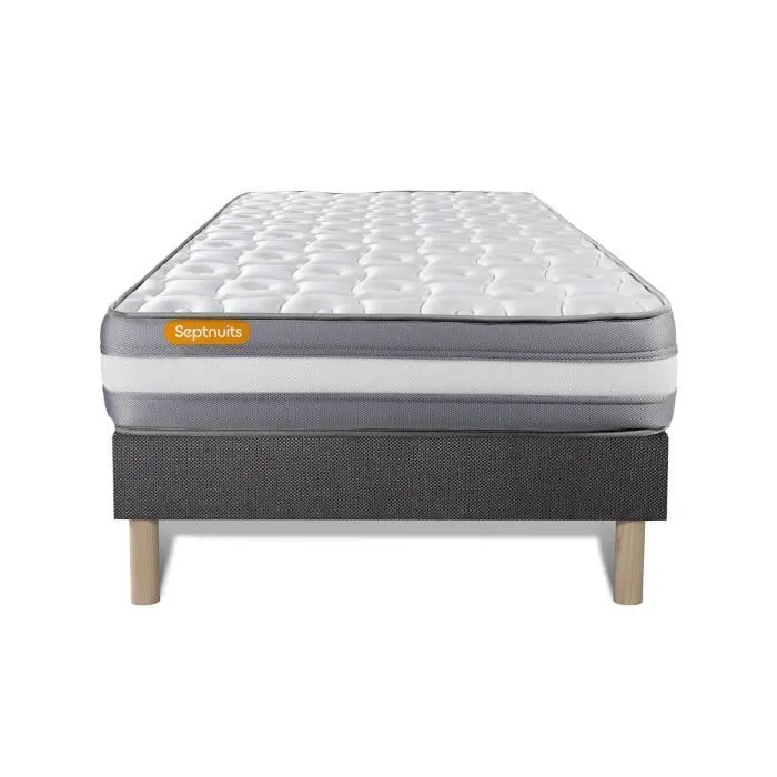 Ensemble matelas + sommier - Septnuits - Memo Plus - Mousse à mémoire de forme - 24 cm - Ferme-0