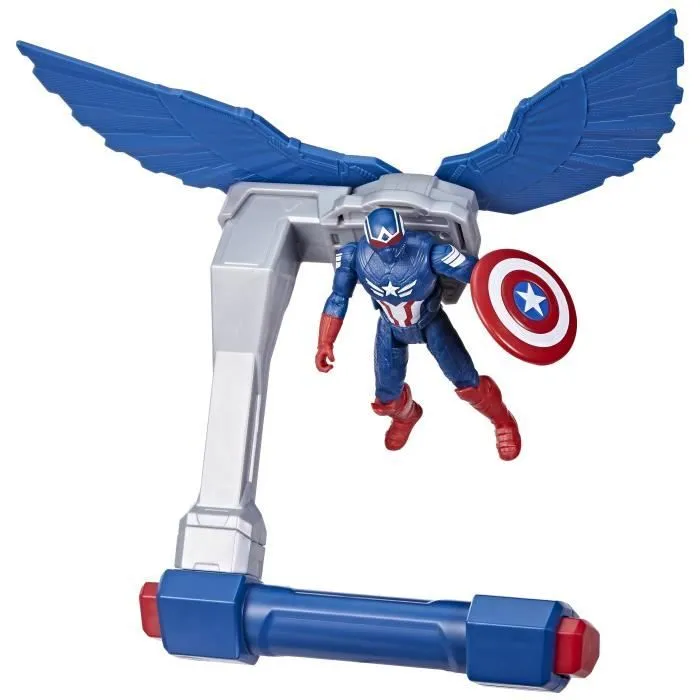 Figurine Captain America Commandes de vol, Marvel Epic Hero Series Captain America: Brave New World, dès 4 ans-0