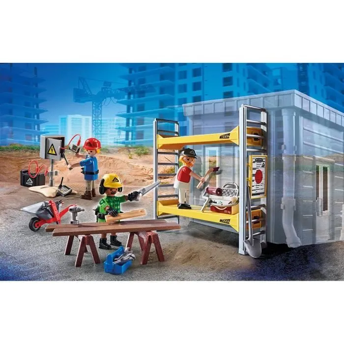PLAYMOBIL - 70446 - City Action La Construction - Ouvriers avec échafaudage-2