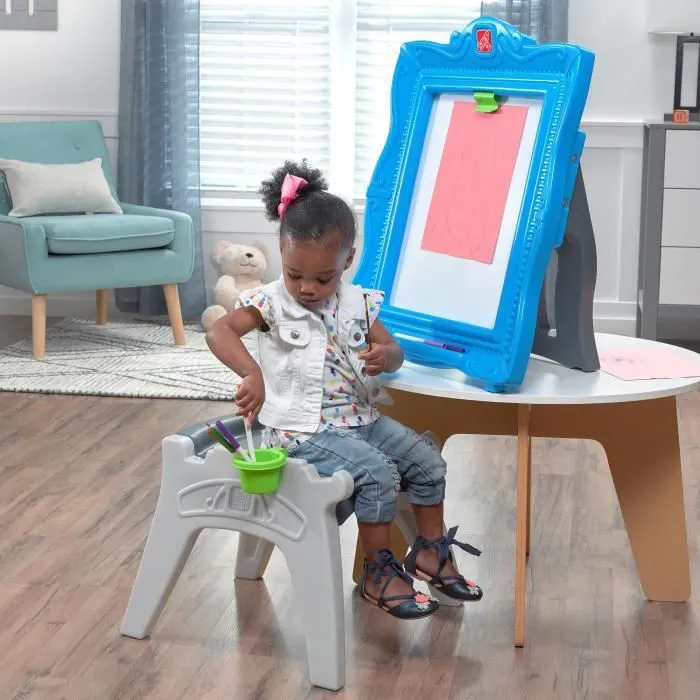 Chevalet pour enfant - STEP2 - Transformable en tabouret - Multicolore - Mixte - À partir de 3 ans-6