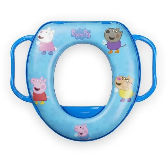 Réducteur WC - THERMOBABY - Confort avec poignées - Peppa Pig-0