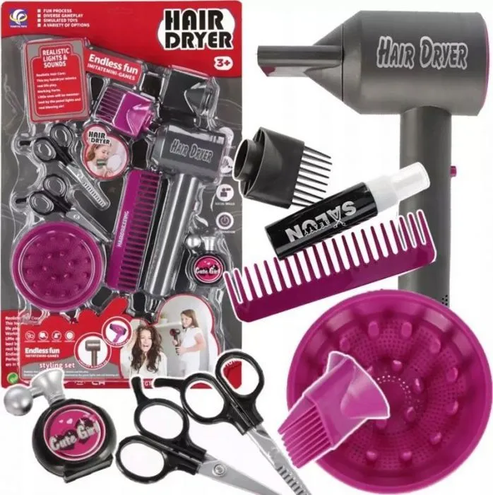Coiffeur - estheticienne Mega creative - YF820A-2 - SET BELLE COIFFURE B/O 30X49X7 MC B/C 24/48-0