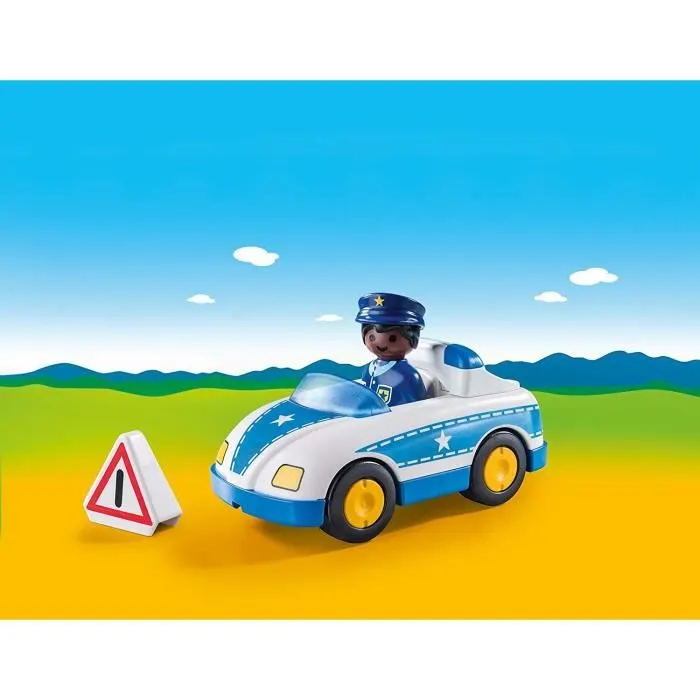 Voiture de police - PLAYMOBIL 1.2.3 - Crochet d'attelage - Mixte-2