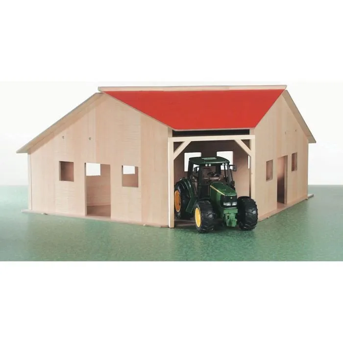 Kids Globe Hangar de ferme Échelle 1:16 Bois 610339-0