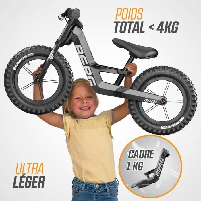 BERG draisienne Biky Cross Noir avec frein à main-2
