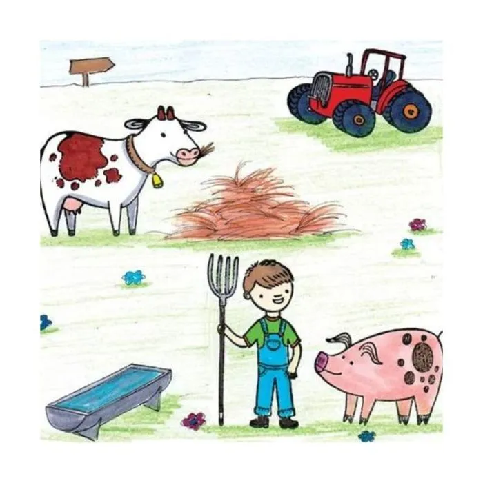 Tampons - Crea lign - Ma petite ferme - Pour enfants de 3 à 8 ans - Activité créative - Mixte-2