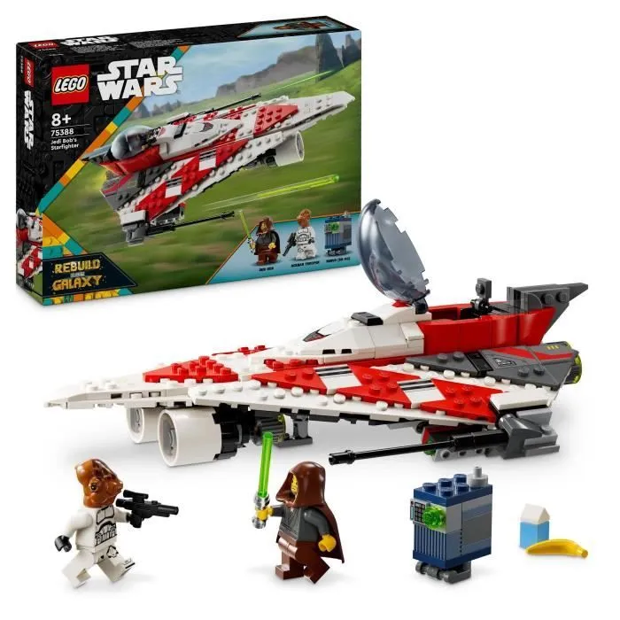 LEGO® Star Wars 75388 Le Chasseur Stellaire de Jedi Bob - Réplique Véhicule à Construire-0