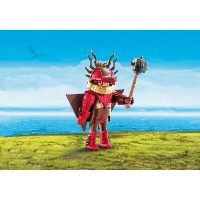 PLAYMOBIL Dragons 3 - Rustik en combinaison de vol - Mixte - A partir de 4 ans-1