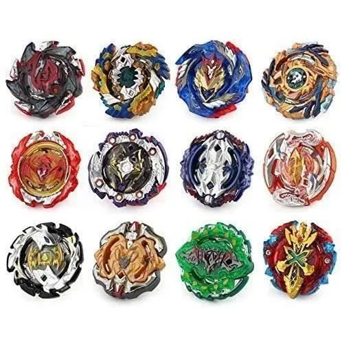 12 Nouvelles Toupies avec 2 Lanceur Burst Turbo, Jouet Arena，Gyro Pocket Box Pro (Noir)-Cadeau pour Enfants BEFA2580-1