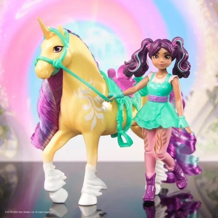 SPIN MASTER COFFRET LICORNE ET POUPEE LEAF ET AVA Unicorn Academy-3