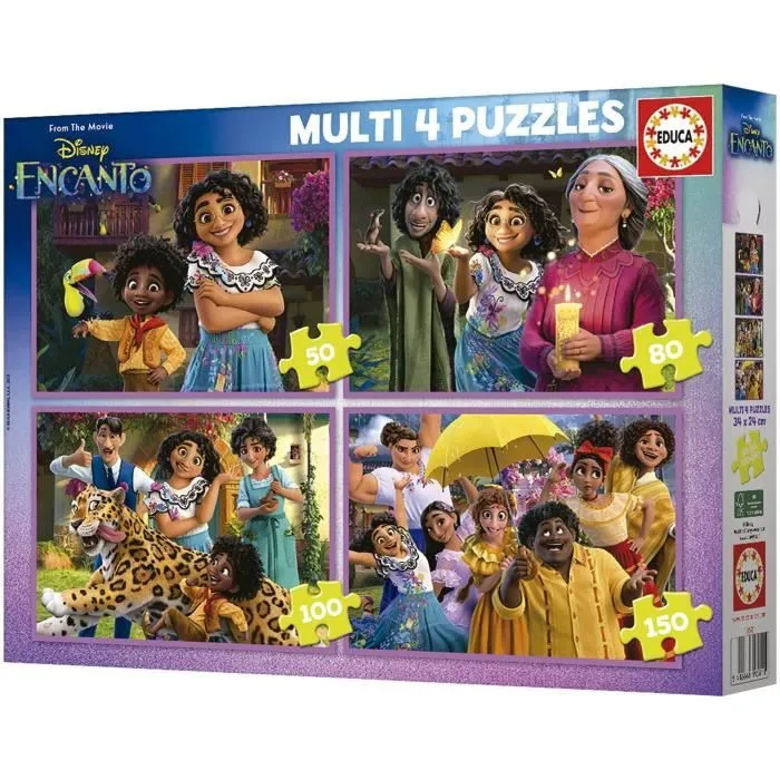 Puzzles progressifs Disney Encanto - 4 niveaux de difficulté - Marque Educa-3