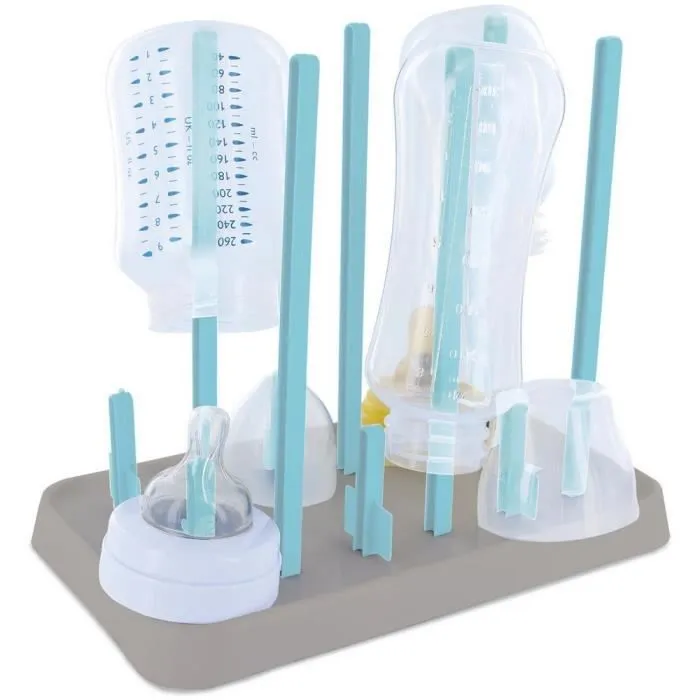 Egouttoir à Biberon PROMOBO - Pour 6 biberons - Tétines, Gobelet, Petit Pots - Bleu-0