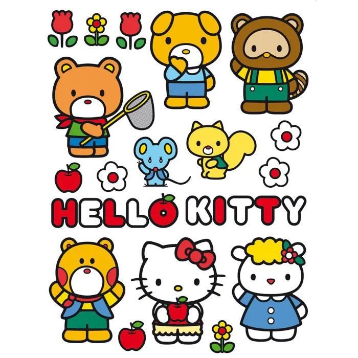 Stickers géant Hello Kitty et ses amis Sanrio-0