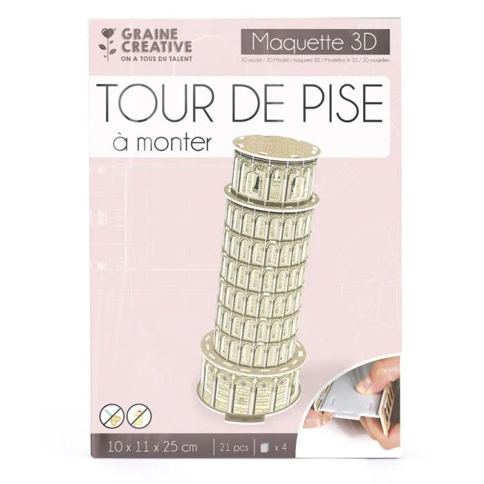 Puzzle 3D Tour de Pise - Architecture et monument - Mixte-0