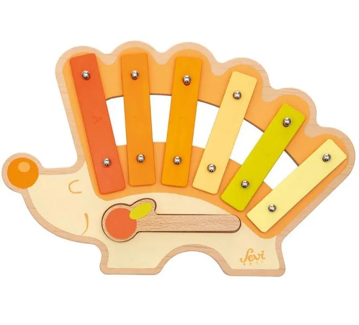 Xylophone Hérisson en métal - SEVI - TUE47000 - Orange - 24 mois - 2 ans - Intérieur-1