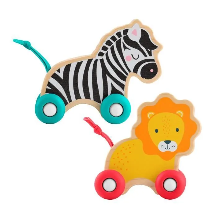 FISHER-PRICE Animaux a pousser en bois os - JFN19-3