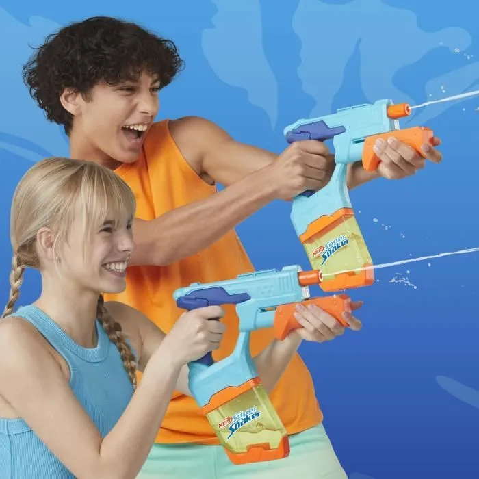Nerf Dunk-Fill, Pack de 2 pistolets à eau, réservoirs à remplissage instantané facile, jouets d'eau, Super Soaker, dès 6 ans-4