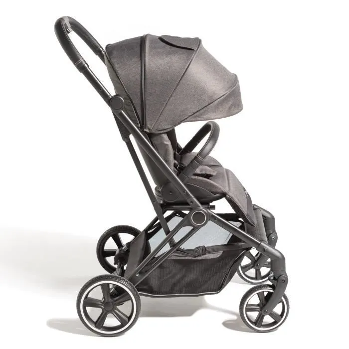 WILLIAM KENT 1733 Poussette Visio 360 grise, compacte, canopy extensible, tissu certifiés Oekotex 100-2
