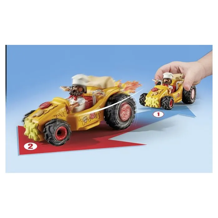 Playmobil 71634 - Kart Pizzaïolo - Moteur rétractable - 1 personnage - 36 accessoires - Multicolore-3