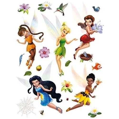 AG Design Disney Fées, Stickers muraux, 30x 30cm1Partie, papier, Colorful, 30x 30cm - DKs 1096-0